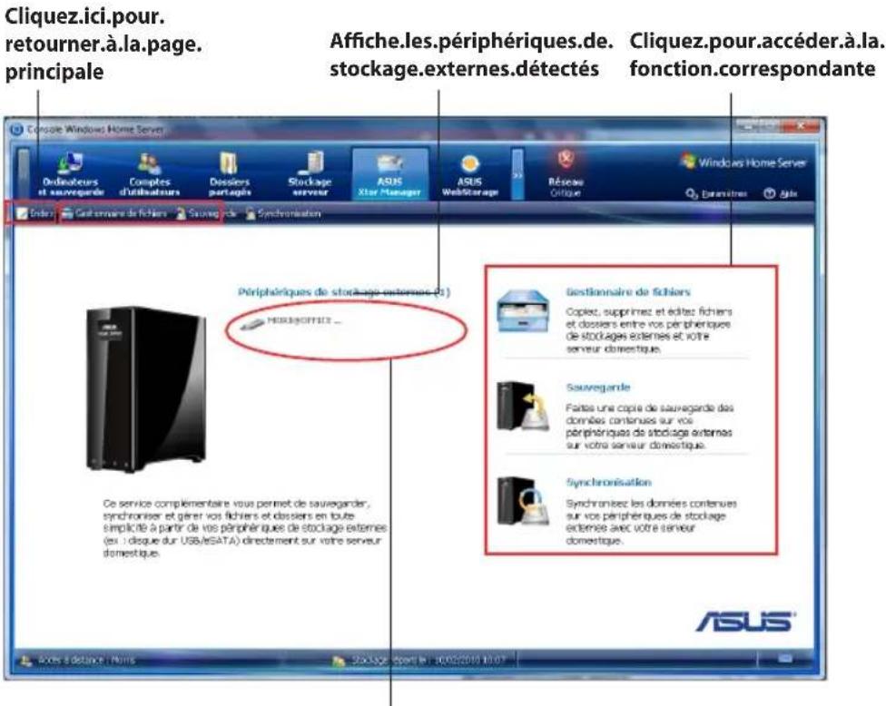 ASUS TS mini - ASUS Xtor Manager - 1