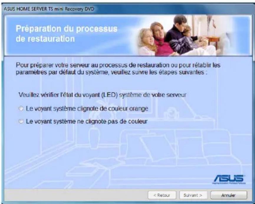 ASUS TS mini - Pour restaurer le serveur - 4