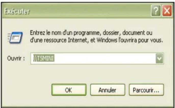 ASUS TS mini - Pour acceder aux dossiers partages via le menu Demarrer de Windows - 1