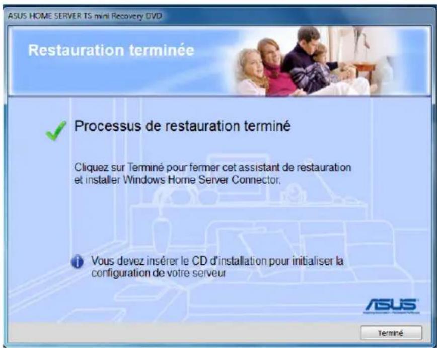 ASUS TS mini - Pour restaurer le serveur - 10