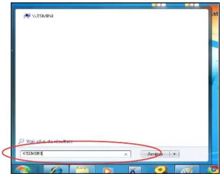 ASUS TS mini - Pour acceder aux dossiers partages via le menu Demarrer de Windows - 2