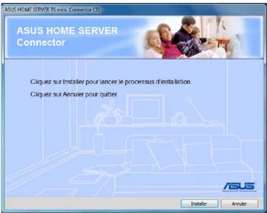 ASUS TS mini - Installer Windows Home Server Connector sur le premier ordinateur - 5