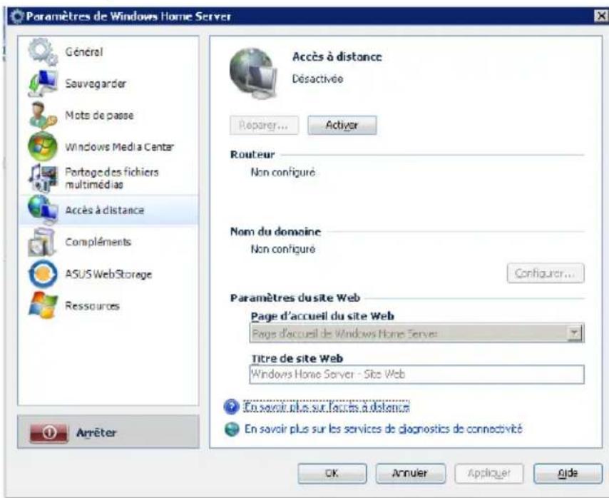 ASUS TS mini - Activer l'accès à distance - 1