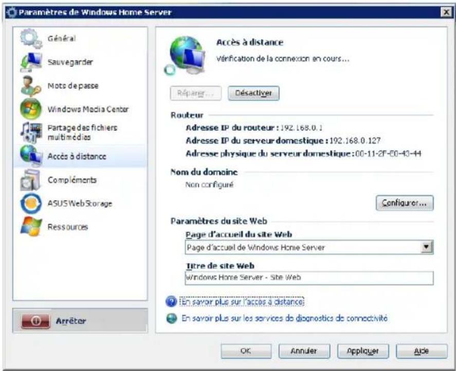 ASUS TS mini - Activer l'accès à distance - 7