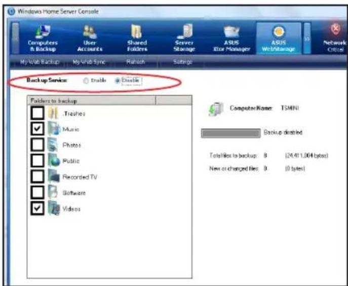 ASUS TS mini - Utiliser.My.Web.Backup - 1