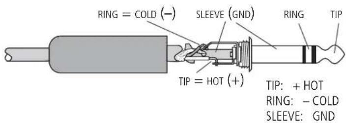 RCF Ayra Pro 8 - 1/4" TRS JACK CONNECTOR - 1