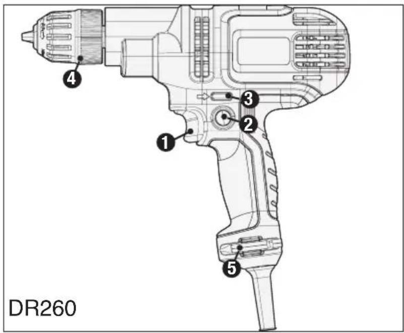 BLACK & DECKER DR260C - DESCRIPCIÓN DE LAS FUNCIONES - 1