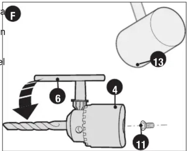 BLACK & DECKER DR260C - Portabrocas con llave (DR560) (fig. F) - 1