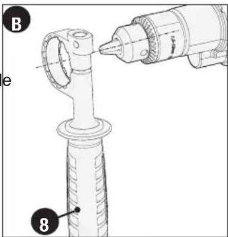 BLACK & DECKER DR260C - Keyless two sleeve chuck (DR260) (fig. C) - 1