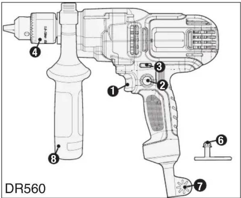 BLACK & DECKER DR260C - DESCRIPCIÓN DE LAS FUNCIONES - 3