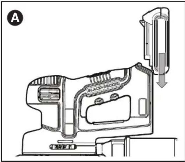 BLACK & DECKER BDCMS20 - TO INSTALL BATTERY PACK: - 1