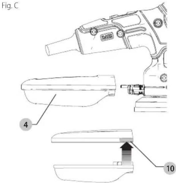 BLACK & DECKER 7407 - Pour vider le bac à poussière : - 1