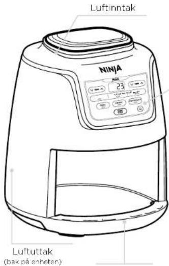 NINJA Air Fryer Max AF160EU - TEKNISKE SPESIFIKASJONER - 2