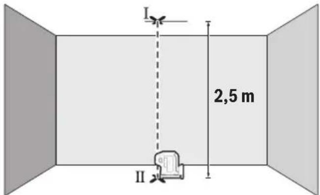 BOSCH GPL 5 G Professional - 检查下对点准确性 - 1