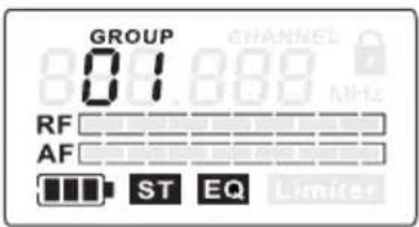 LD Systems MEI 1000 G2 - MENU PRINCIPAL - 1