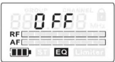 LD Systems MEI 1000 G2 - AUSWAHL EINER FREQUENZGRUPPE 1 - 8 - 1