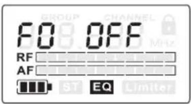 LD Systems MEI 1000 G2 - MENUS DE RÉGLAGE DE L'APPAREIL : - 1