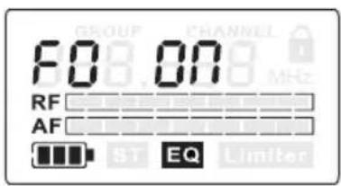 LD Systems MEI 1000 G2 - MENUS DE RÉGLAGE DE L'APPAREIL : - 1