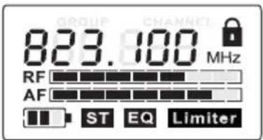 LD Systems MEI 1000 G2 - MENUS DE RÉGLAGE DE L'APPAREIL : - 1
