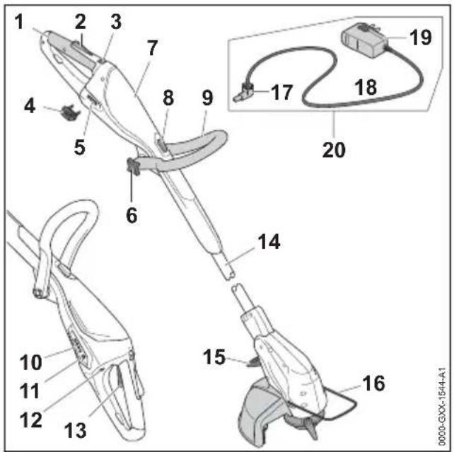 STIHL FSA 45 - Débroussailleuse et câble de recharge - 1