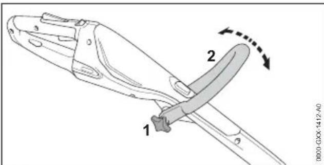 STIHL FSA 45 - Adjusting the Loop Handle - 1