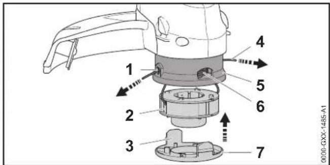 STIHL FSA 56 - Montaggio del corpo bobina - 1