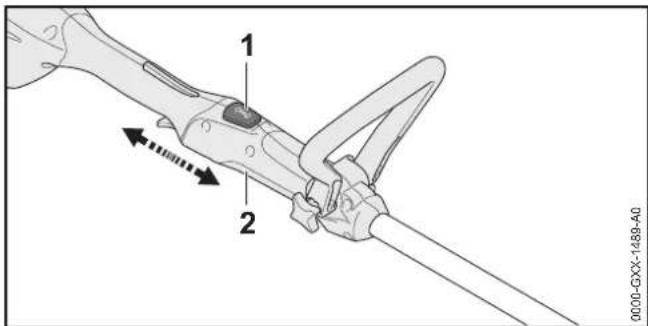 STIHL FSA 56 - Steel-, of maaiboomlengte instellen - 1