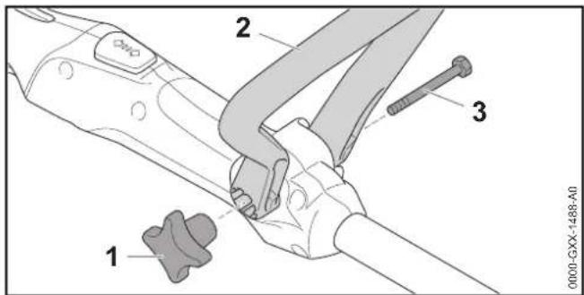 STIHL FSA 56 - Mounting the Loop Handle - 1