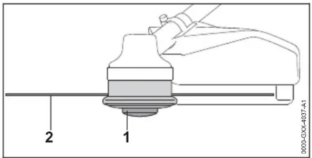 STIHL FSA 130 R - Regolare il filo sula testa di taglio AutoCut - 1