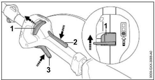 STIHL FSA 130 R - Accendere il decespugliatore - 1