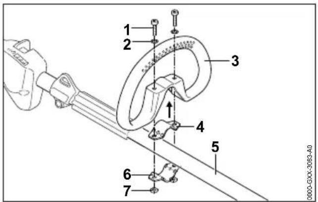 STIHL FSA 130 R - Mounting the Loop Handle - 1