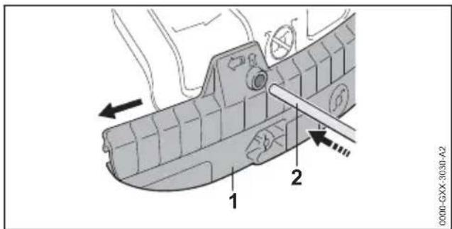 STIHL FSA 130 R - Schürze abbauen - 1