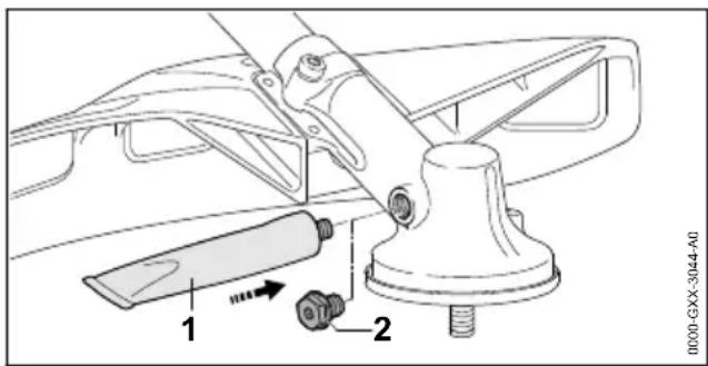 STIHL FSA 130 R - Aandrijfmechanisme smeren - 1