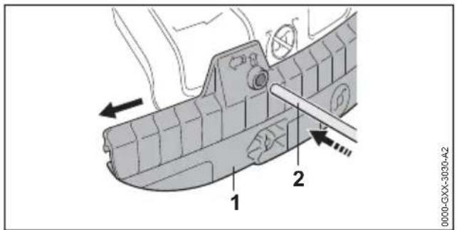 STIHL FSA 130 R - Removing the Skirt - 1