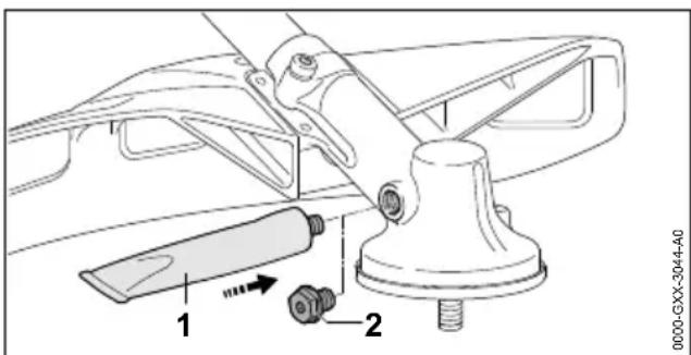 STIHL FSA 130 R - Lubrificazione del riduttore - 1