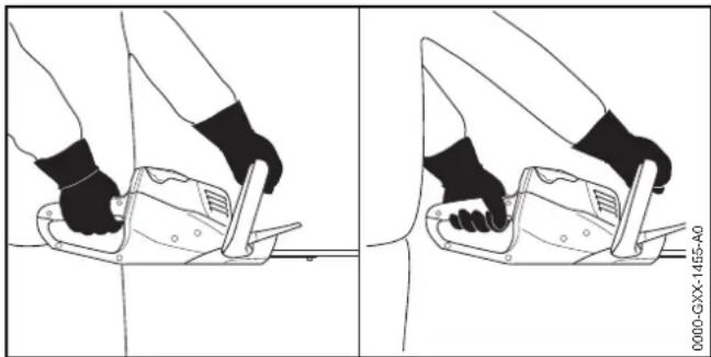 STIHL HSA 56 - Tenuta e guida della tagliasepi - 1