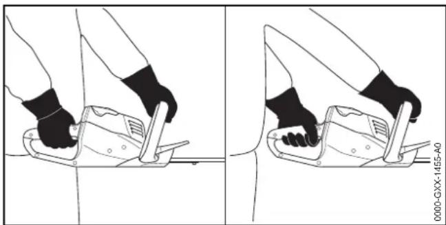 STIHL HSA 56 - Holding and Controlling the Hedge Trimmer - 1
