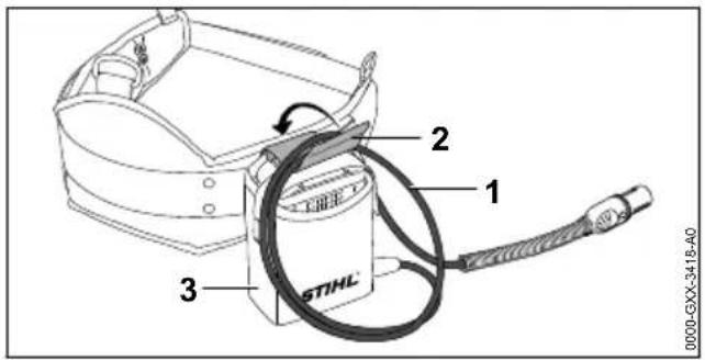 STIHL HSA 94 R - Adjusting the Connecting Cable - 1