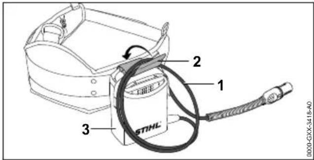 STIHL HSA 94 R - Regolare il cavo di collegamento - 1