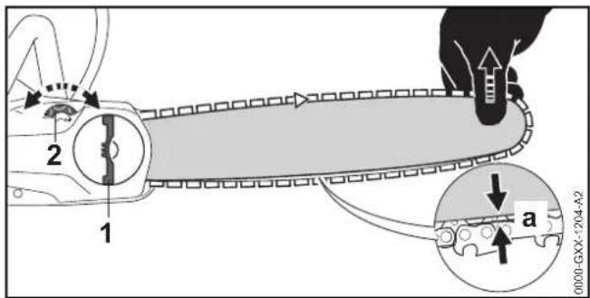 STIHL MSA 120 CBQ - Tension de la chaine - 1
