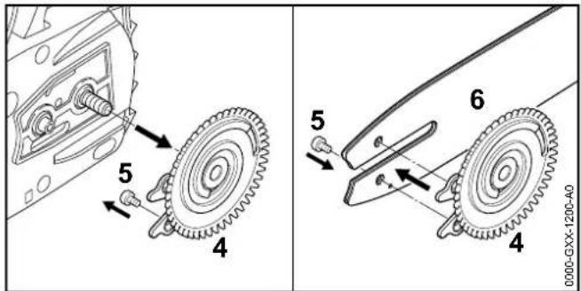STIHL MSA 120 CBQ - Mounting the Bar and Chain - 2