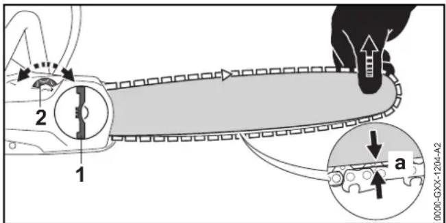 STIHL MSA 120 CBQ - Zaagketting spannen - 1