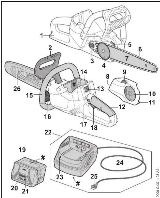 STIHL MSA 120 CBQ - Motorsäge, Akku und Ladegerät - 1