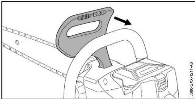 STIHL MSA 120 CBQ - Sbloccare il freno catena - 1