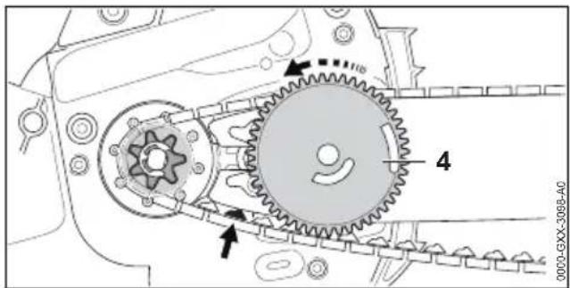 STIHL MSA 220 CB - Montage du guide-chaine et de la chaine - 6