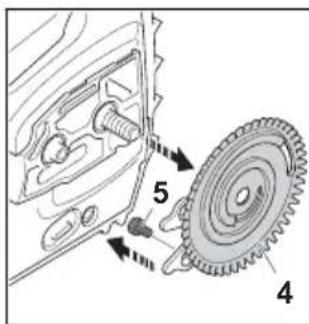 STIHL MSA 220 CB - Mounting the Guide Bar and Saw Chain - 2