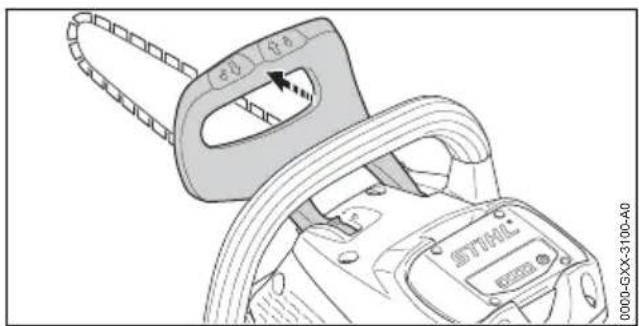 STIHL MSA 220 CB - Applicare freno catena - 1