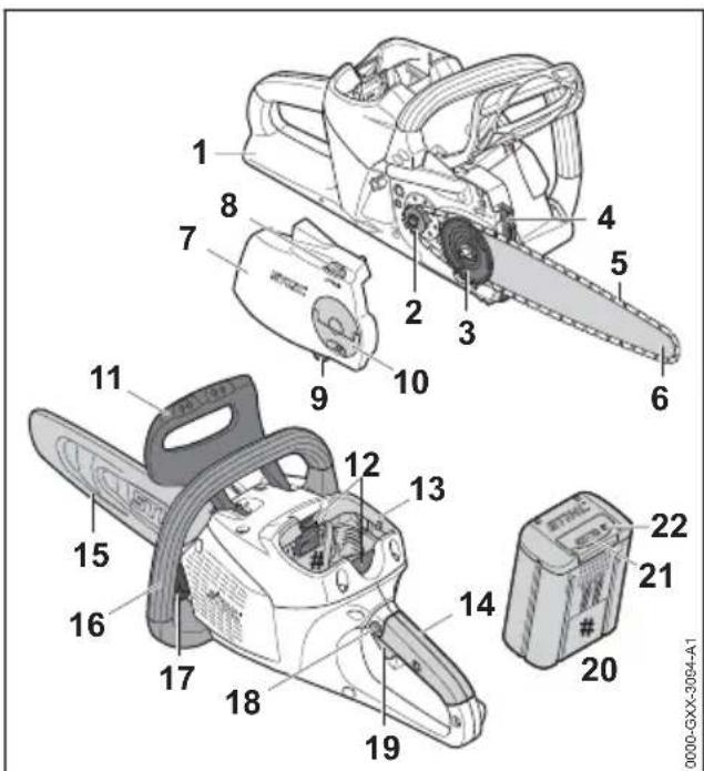 STIHL MSA 220 CB - Kettingzaag en accu - 1