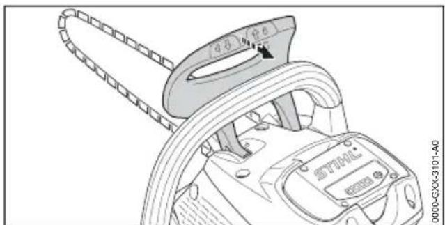STIHL MSA 220 CB - Kettingrem loses - 1
