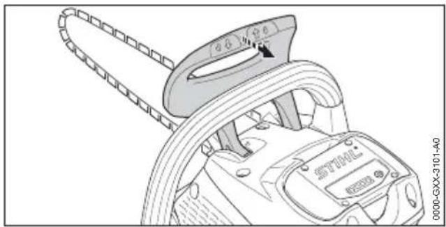 STIHL MSA 220 CB - Kettenbremse offen - 1